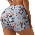 thumbnail image 1 of Lsque I Love USA Pattern High Waisted Biker Shorts for Women-Tummy Control Fitness Athletic Workout Running Yoga Gym Shorts,Moisture-Wicking-X-Large, 1 of 9