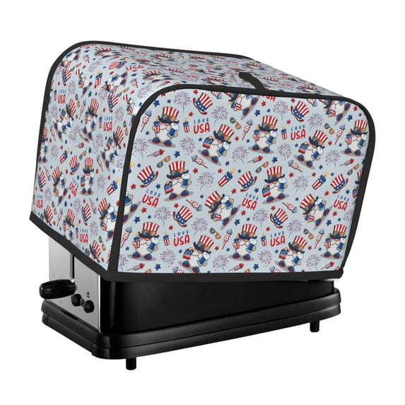 Lsque I Love USA Print 2 Slice Toaster Cover , Kitchen Appliance Dustproof Protector , Toaster Protector Dustproof Kitchen Appliance Cover