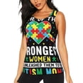 thumbnail image 1 of Lsque I Love With Autism Printed Workout Tank Tops for Women, Athletic Sports Tank Tops, Compression Sleeveless Dry Fit Shirts,Sleeveless Yoga Shirt-X-Large, 1 of 9