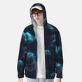 thumbnail image 1 of Lsque Ice blue light spot jellyfish UPF 50+ Lightweight Sun Protection Men's Women's Long Sleeve Shirt, Hoodie Performance -Large, 1 of 9