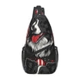 thumbnail image 1 of Lsque Independence Day Collie Pattern Cross Chest Bag Diagonally – Premium Durable Front Chest Sling with Adjustable Padded Strap, High-Capacity Storage, 1 of 3