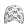 thumbnail image 1 of Lsque Indian Elephant Baseball Cap Trucker Low Profile Hat Golf Dad Hat Adjustable Original Classic Unconstructed Plain Cap Men Women, 1 of 9