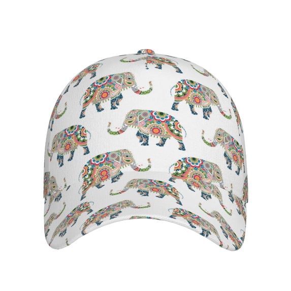 Lsque Indian Elephant Baseball Cap Trucker Low Profile Hat Golf Dad Hat Adjustable Original Classic Unconstructed Plain Cap Men Women