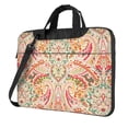 thumbnail image 1 of Lsque Indian Paisley 1 Pattern Laptop Bag – Portable & Slim Single-Shoulder Computer Case with Adjustable Strap, Protective, Lightweight for 13”/14”/15.6” Laptops, 1 of 8