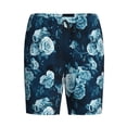 thumbnail image 1 of Lsque Ink Rose Mens Sleep Pajama Shorts,Short Pajama Pants, Cotton Ultra-Soft Knit-XX-Large, 1 of 9