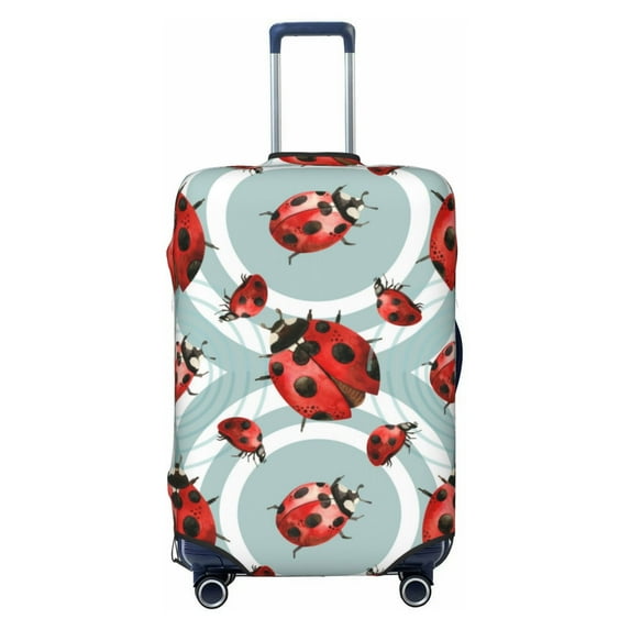 Lsque Insects Printed Luggage Cover, Travel Luggage Protector,Scratch and Dirt Resistant, Fits 18-32 Inch Luggage - Large