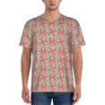 thumbnail image 1 of Lsque Insects Spiders Pattern Mens Polo Golf Shirts Funny Graphics Shorts Sleeve Button Shirts Baseball T-shirt-Medium, 1 of 7