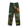 thumbnail image 1 of Lsque Intellectual Frog Pond Print Men's Pajama Pants, Lounge Pant - Comfortable Home Wear,Elastic Waistband, Stylish Design-Small, 1 of 9