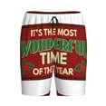 thumbnail image 1 of Lsque It's The Most Wonderful Time Of The Year Mens Sleep Pajama Shorts,Short Pajama Pants, Cotton Ultra-Soft Knit-4X-Large, 1 of 9