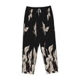 thumbnail image 1 of Lsque Japanese White Cranes Print Women's Pajama Pants, Lounge Pant - Comfortable Home Wear,Elastic Waistband, Stylish Design-Large, 1 of 9