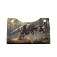 thumbnail image 1 of Lsque Jungle Dinosaur Printed Long Tissue Box Cover Holder, Facial Paper Organizer Dispenser,Triangle with Bottom Belt, PVC Leather Decorative Organizer, 1 of 9