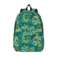 thumbnail image 1 of Lsque Jungle Leopard Pattern Canvas Daypack, Durable Backpack, High-quality Versatile Backpack,Vintage Compact Backpack-Medium, 1 of 1
