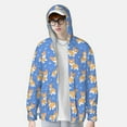 thumbnail image 1 of Lsque Kawaii Corgi UPF 50+ Lightweight Sun Protection Men's Women's Long Sleeve Shirt, Hoodie Performance -X-Large, 1 of 9