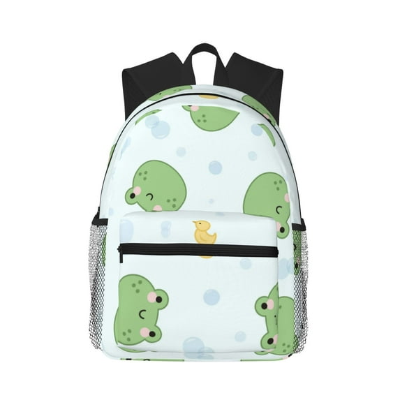 Lsque Kawaii Frogs Classic Casual Backpack - Large Capacity Water-Resistant Backpack for School, Work, Travel, and Outdoor Activities
