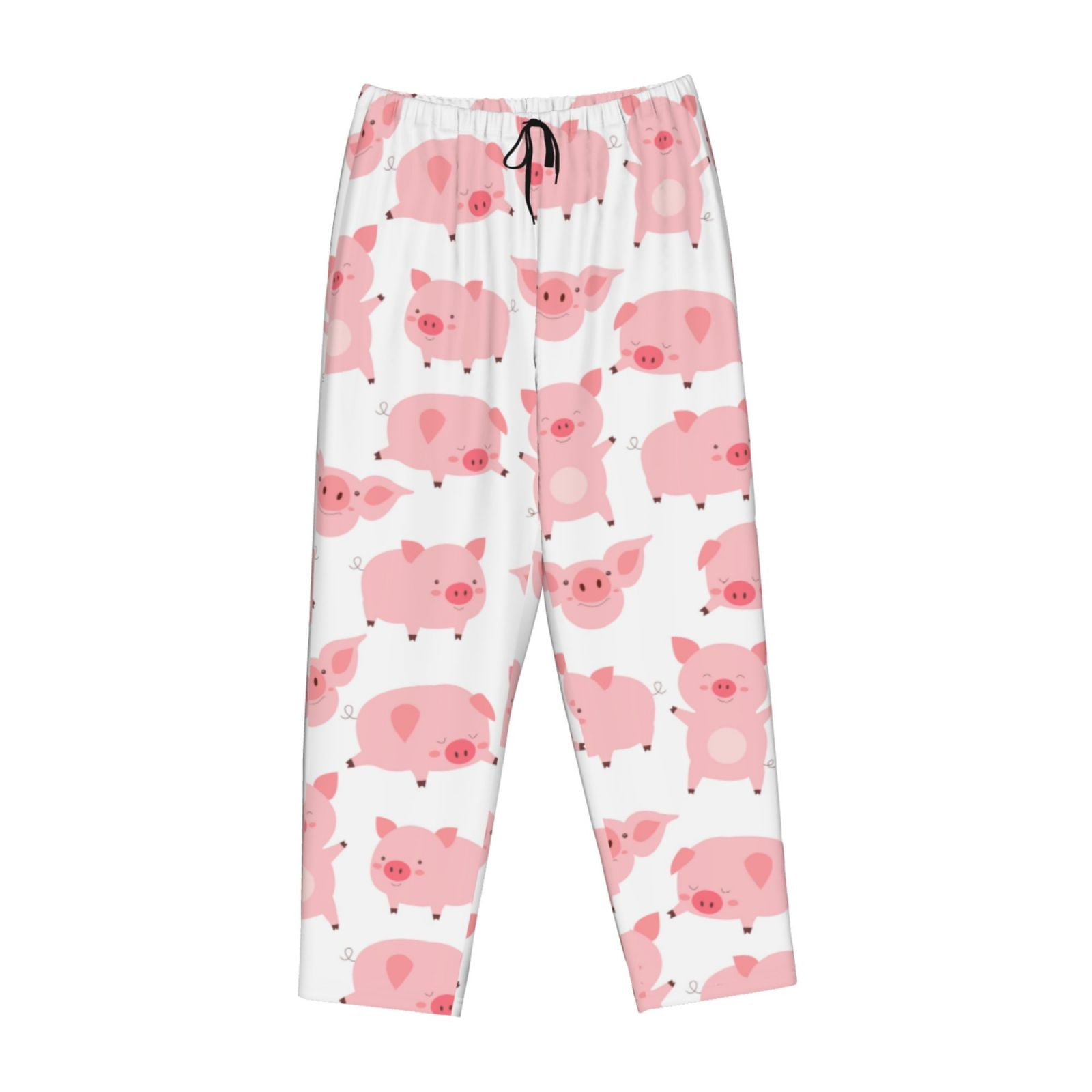 Lsque Kawaii Pigs Print Women's Pajama Pants, Lounge Pant - Comfortable ...