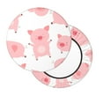 thumbnail image 1 of Lsque Kawaii Pigs Round Bar chair cushion covers Velvet Fabric Premium Comfort Protects from Scratches and Stains for 14-17 Inch Chair- 13 inch, 1 of 7