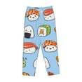 thumbnail image 1 of Lsque Kawaii Sushi Print Women's Pajama Pants, Lounge Pant - Comfortable Home Wear,Elastic Waistband, Stylish Design-Small, 1 of 9