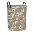 thumbnail image 1 of Lsque Kitchen Food pattern Laundry Hamper Basket, Tall Woven Rope Hamper Basket for Clothes, Lightweight Storage Basket, Collapsible Waterproof-Medium, 1 of 8
