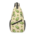 thumbnail image 1 of Lsque Kiwi Ice Cream Pattern Cross Chest Bag Diagonally – Premium Durable Front Chest Sling with Adjustable Padded Strap, High-Capacity Storage, 1 of 8