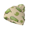 thumbnail image 1 of Lsque Kiwi Ice Cream Pattern Knitted Beanie, Unisex Winter Hat, Knit Hat Winter Beanies Thick Fisherman Beanies Cuffed Plain Skull Caps, 1 of 6