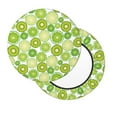thumbnail image 1 of Lsque Kiwi Lemon Round Bar chair cushion covers Velvet Fabric Premium Comfort Protects from Scratches and Stains for 14-17 Inch Chair- 12 inch, 1 of 7