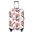 thumbnail image 1 of Lsque Koi Fish And Corals Printed Luggage Cover, Travel Luggage Protector,Scratch and Dirt Resistant, Fits 18-32 Inch Luggage - Small, 1 of 9