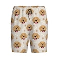 thumbnail image 1 of Lsque Labrador Retriever Dog Mens Sleep Pajama Shorts,Short Pajama Pants, Cotton Ultra-Soft Knit-Small, 1 of 9