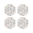 thumbnail image 1 of Lsque Labrador Retriever Dog Pattern 4" Drink Coasters Set of 4, PVC Leather Absorbent Coasters, Table Coaster Set Decorative Coffee Cup Coasters Housewarming Gift -Octagon, 1 of 6