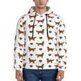 thumbnail image 1 of Lsque Labrador Retriever Dog Pattern Casual Men's Hoodie,Hooded Sweatshirt with Kangaroo Pocket,Pullover Hoodie-Small, 1 of 7