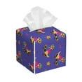 thumbnail image 1 of Lsque Labrador Retriever Dog Printed Tissue Box Cover Holder, Facial Paper Organizer Dispenser,Square with Bottom Belt, PVC Leather Decorative Organizer, 1 of 8