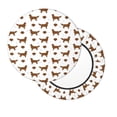 thumbnail image 1 of Lsque Labrador Retriever Dog Round Bar chair cushion covers Velvet Fabric Premium Comfort Protects from Scratches and Stains for 14-17 Inch Chair- 12 inch, 1 of 7