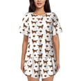 thumbnail image 1 of Lsque Labrador Retriever Dog Women's Short-Sleeved Pajama Set - 2 Piece Soft and Lightweight Sleepwear Set-XX-Large, 1 of 9