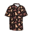 thumbnail image 1 of Lsque Labrador Retriever Dog pattern Hawaiian Shirt for Men, Unisex Summer Beach Casual Short Sleeve Button Down Shirts-Large, 1 of 9