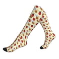 thumbnail image 1 of Lsque Ladybug And Bee Pattern Sport Compression Socks for Men & Women 15-20 mmHg Knee High Nurse Pregnant Running Medical and Travel Athletic, 1 of 6