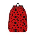 thumbnail image 1 of Lsque Ladybug Pattern Pattern Canvas Daypack, Durable Backpack, High-quality Versatile Backpack,Vintage Compact Backpack-Medium, 1 of 6