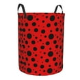 thumbnail image 1 of Lsque Ladybug Pattern pattern Laundry Hamper Basket, Tall Woven Rope Hamper Basket for Clothes, Lightweight Storage Basket, Collapsible Waterproof-, 1 of 8