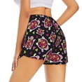 thumbnail image 1 of Lsque Ladybug Printed Women's Running Shorts with Liner Pockets,Elastic Quick Dry Workout Athletic Gym Yoga Shorts,Womens High Waist Shorts-Small, 1 of 9