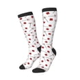 thumbnail image 1 of Lsque Ladybug With Dandelion Printed Crew Socks Men's Women's LightWeight Thin Casual Calf Socks ,Knee High Socks,Cotton Socks, 1 of 9