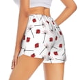 thumbnail image 1 of Lsque Ladybug With Dandelion Printed Women's Running Shorts with Liner Pockets,Elastic Quick Dry Workout Athletic Gym Yoga Shorts,Womens High Waist Shorts-Medium, 1 of 9