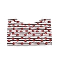 thumbnail image 1 of Lsque Ladybugs on Black and White Striped1 Printed Long Tissue Box Cover Holder, Facial Paper Organizer Dispenser,Triangle with Bottom Belt, PVC Leather Decorative Organizer, 1 of 1