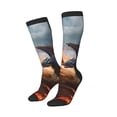thumbnail image 1 of Lsque Lava Dragon Printed Crew Socks Men's Women's LightWeight Thin Casual Calf Socks ,Knee High Socks,Cotton Socks, 1 of 9