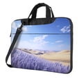 thumbnail image 1 of Lsque Lavender Fields Under Blue Sky Pattern Laptop Bag – Portable & Slim Single-Shoulder Computer Case with Adjustable Strap, Protective, Lightweight for 13”/14”/15.6” Laptops, 1 of 8