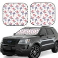 thumbnail image 1 of Lsque Lavender Flowers 2 PCS Windshield Sun Shade | CarFoldable Window Covers | Car Accessories Reflect UV for Universal Cars SUV Truck | Large, 1 of 7