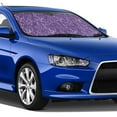 thumbnail image 1 of Lsque Lavender Flowers Car Windshield Sun Shade | Accordion Folding Style Auto Shade for Car Truck SUV Van | Blocks UV Rays Sun Visor Protector | Medium, 1 of 7