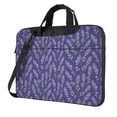 thumbnail image 1 of Lsque Lavender Flowers Pattern Laptop Bag – Portable & Slim Single-Shoulder Computer Case with Adjustable Strap, Protective, Lightweight for 13”/14”/15.6” Laptops, 1 of 8