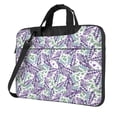 thumbnail image 1 of Lsque Lavender Flowers Pattern Laptop Bag – Portable & Slim Single-Shoulder Computer Case with Adjustable Strap, Protective, Lightweight for 13”/14”/15.6” Laptops, 1 of 8