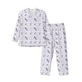 thumbnail image 1 of Lsque Lavender Flowers Pattern Long Sleeve Pajama Set for Men - Soft 2-Piece Sleepwear and Loungewear Set with Pockets, Comfy Nightwear-Large, 1 of 7