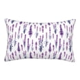 thumbnail image 1 of Lsque Lavender Flowers Pattern Pillow Case – Soft & Cozy Throw Pillow Cover, Hypoallergenic Cushion Case for Sleeping Women with Envelope Closure-14"x20", 1 of 6