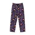 thumbnail image 1 of Lsque Lavender Flowers Print Men's Pajama Pants, Lounge Pant - Comfortable Home Wear,Elastic Waistband, Stylish Design-Large, 1 of 9