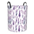 thumbnail image 1 of Lsque Lavender Flowers pattern Laundry Hamper Basket, Tall Woven Rope Hamper Basket for Clothes, Lightweight Storage Basket, Collapsible Waterproof-Medium, 1 of 8